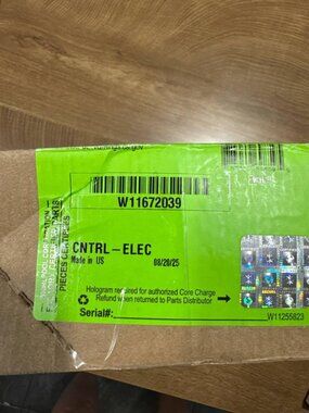 W11672039 control board BRAND NEW OEM